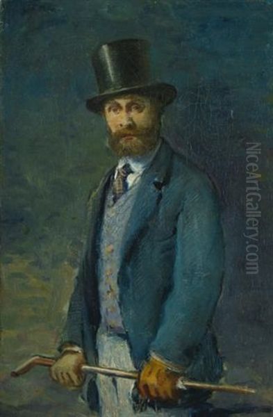 Portrait Of Edouard Manet Oil Painting by Henri Fantin-Latour