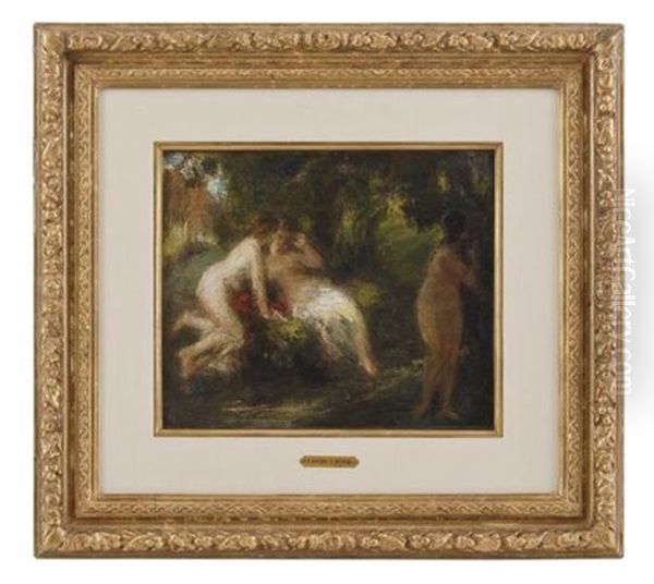 Banistas En El Bosque Oil Painting by Henri Fantin-Latour