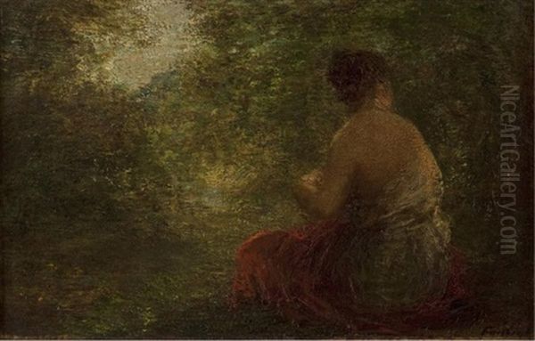 Baigneuse En Rouge by Henri Fantin-Latour