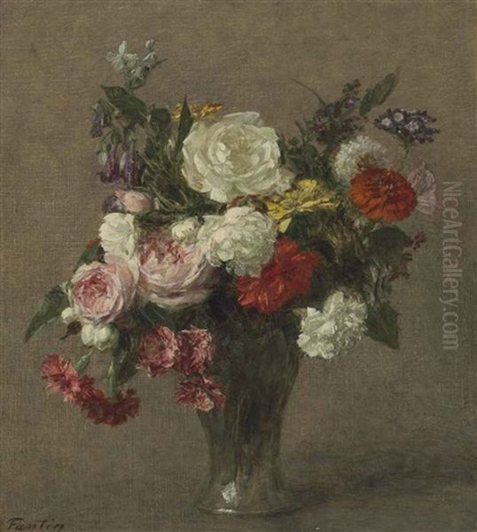 Bouquet De Fleurs by Henri Fantin-Latour