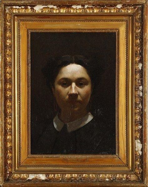 Portrait De Victoria Dubourg Oil Painting by Henri Fantin-Latour