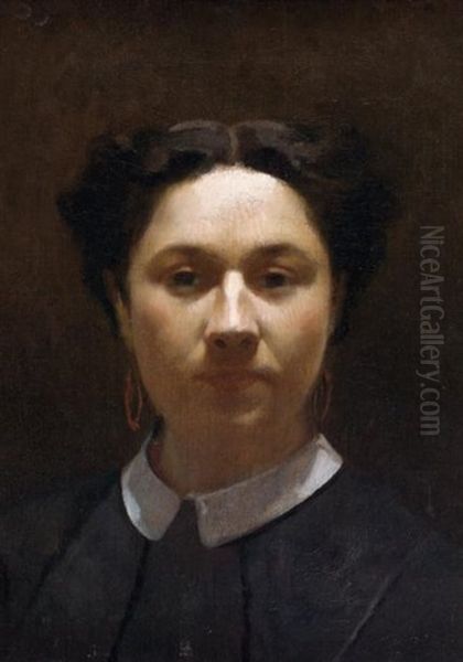 Portrait De Victoria Dubourg, Femme D'henri Fantin Latour Oil Painting by Henri Fantin-Latour