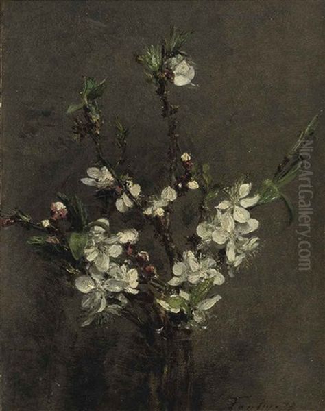 Fleurs D'arbre Fruitier Oil Painting by Henri Fantin-Latour