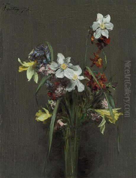 Fleurs De Printemps Oil Painting by Henri Fantin-Latour