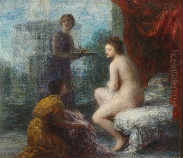 La Toilette Oil Painting by Henri Fantin-Latour