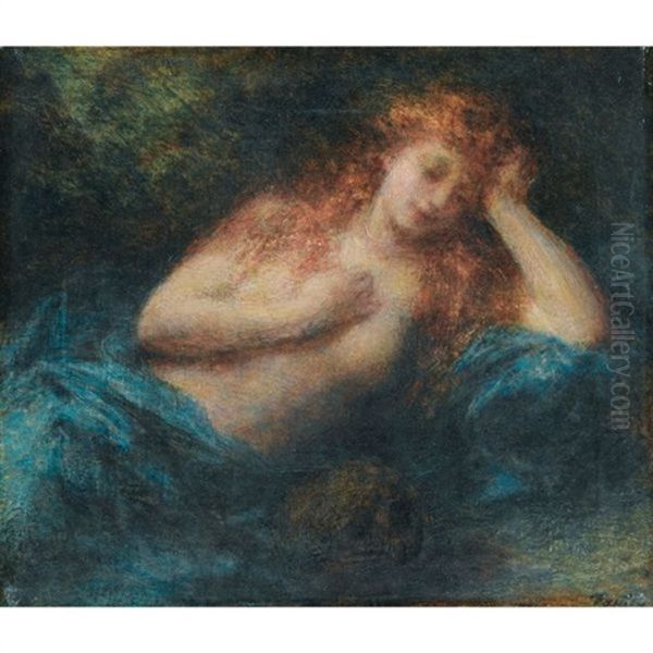 Madeleine Oil Painting by Henri Fantin-Latour