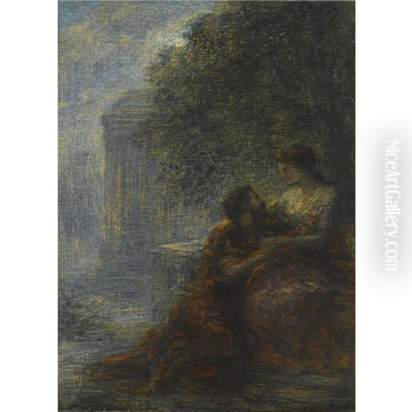 Scene De L'opera: Duo Des Troyens Oil Painting by Henri Fantin-Latour