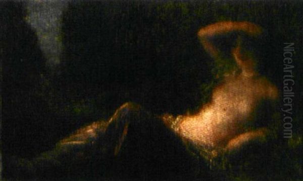 Femme Allongee Dans Un Paysage Oil Painting by Henri Fantin-Latour