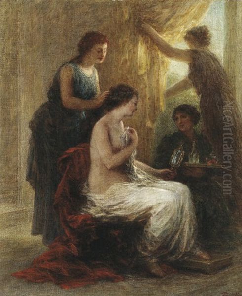 La Toilette Antique Oil Painting by Henri Fantin-Latour