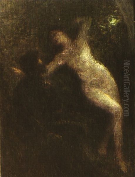 Poete Et Sa Muse Oil Painting by Henri Fantin-Latour