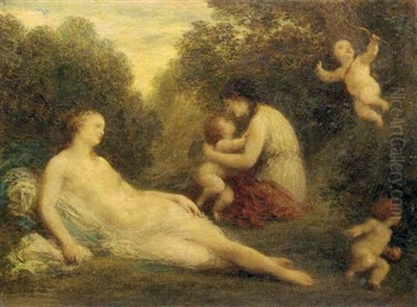 Venus Et Les Amours Oil Painting by Henri Fantin-Latour