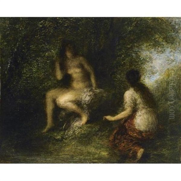 The Bathers Oil Painting by Henri Fantin-Latour