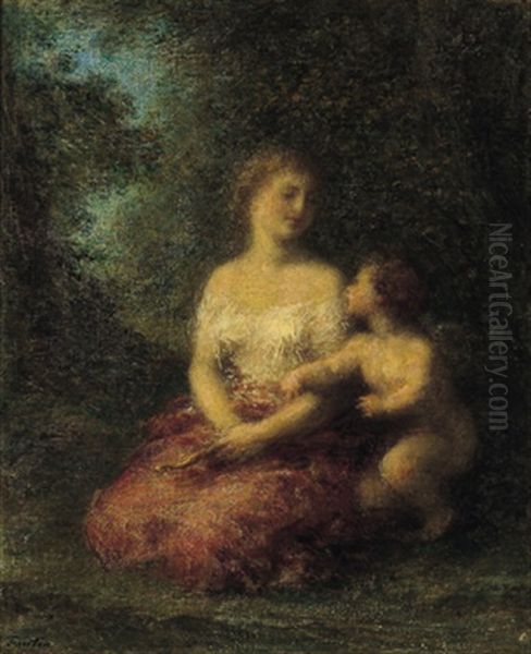 Amor Und Das Madchen by Henri Fantin-Latour