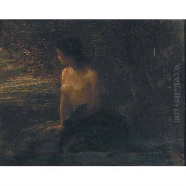 Baigneuse Effrayee Oil Painting by Henri Fantin-Latour