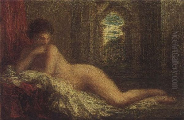 Petite Orientale Couchee Oil Painting by Henri Fantin-Latour