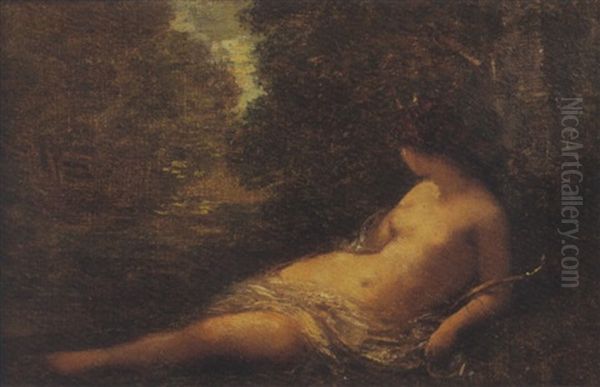 Diane Au Repos Oil Painting by Henri Fantin-Latour