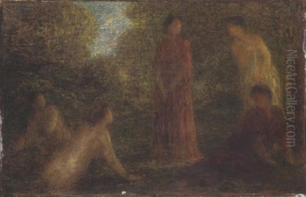 Baigneuses Oil Painting by Henri Fantin-Latour