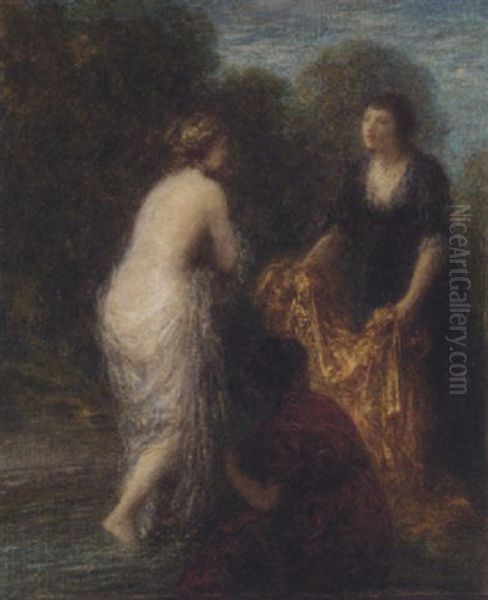 Sortie De Bain Oil Painting by Henri Fantin-Latour