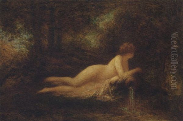 La Source Dans Le Bois Oil Painting by Henri Fantin-Latour