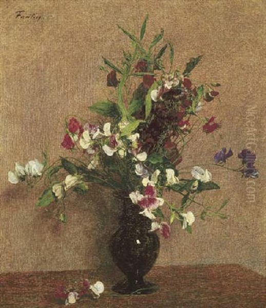 Pois De Senteur Oil Painting by Henri Fantin-Latour