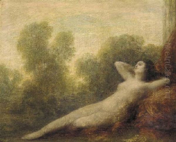 Odalisque Oil Painting by Henri Fantin-Latour