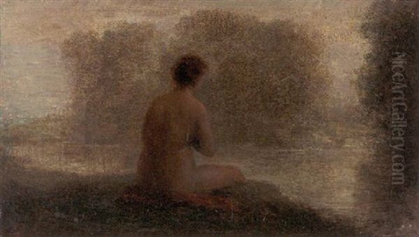 Baigneuse Au Bord De L'eau Oil Painting by Henri Fantin-Latour