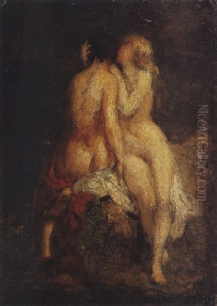 Couple D'amoureux Oil Painting by Henri Fantin-Latour