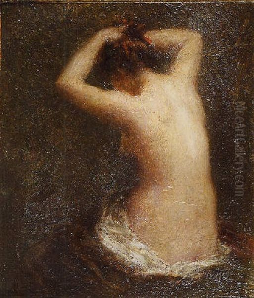 Le Modele Oil Painting by Henri Fantin-Latour