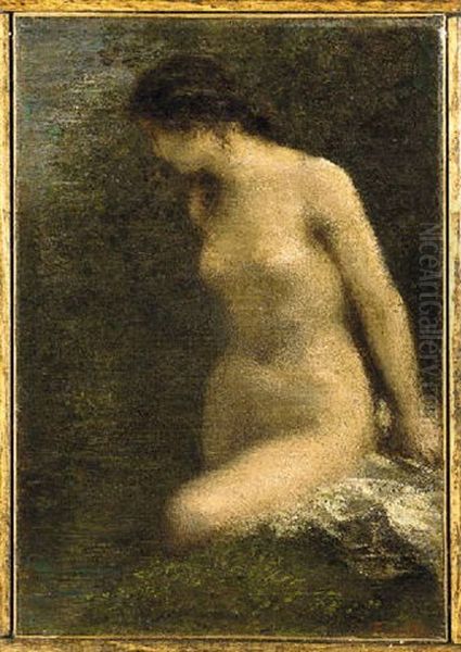 Petit Baigneuse Brune Oil Painting by Henri Fantin-Latour