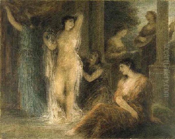 Le Bain Oil Painting by Henri Fantin-Latour