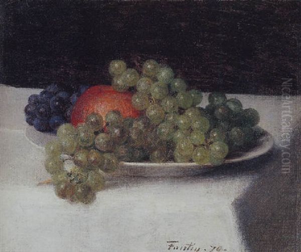 Pommes Et Raisins Oil Painting by Henri Fantin-Latour