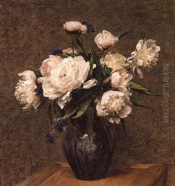 Bouquet De Pivoines Oil Painting by Henri Fantin-Latour