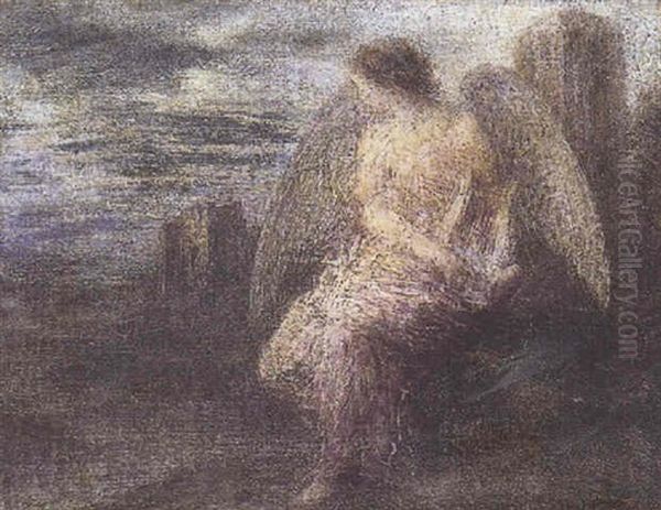 Ange Musicien Oil Painting by Henri Fantin-Latour