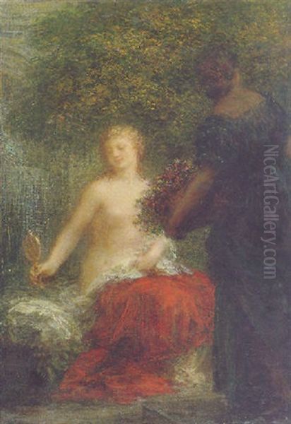 Femme A Sa Toilette Oil Painting by Henri Fantin-Latour