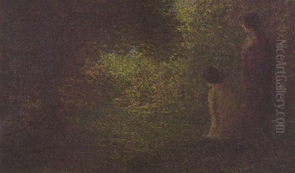 Deux Baigneuses Sous Bois Oil Painting by Henri Fantin-Latour