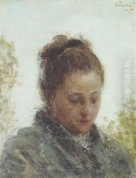 Portrait Of Victoria Dubourg Oil Painting by Henri Fantin-Latour