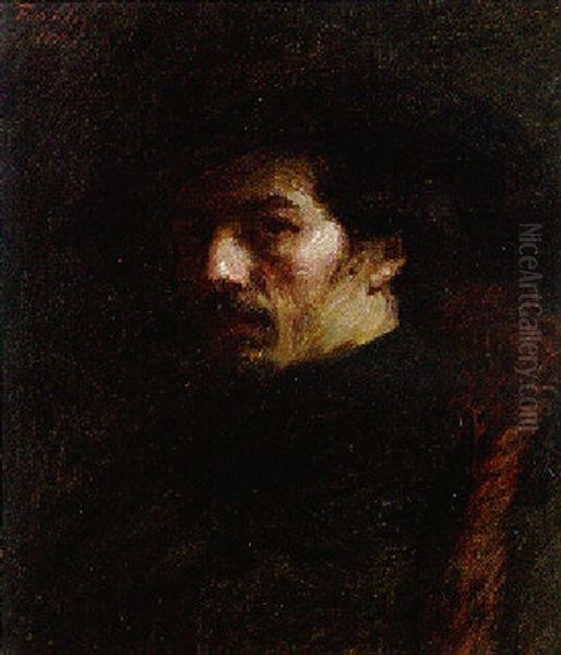 Portrait D'alphonse Legros Oil Painting by Henri Fantin-Latour