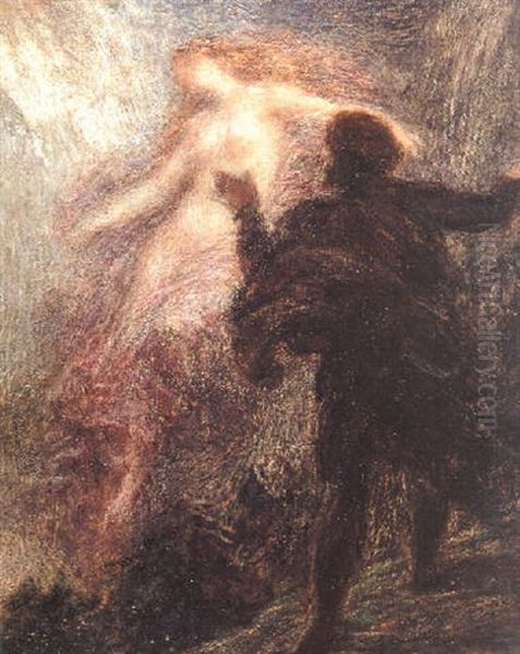 Manfred Et La Fee Des Alpes Oil Painting by Henri Fantin-Latour