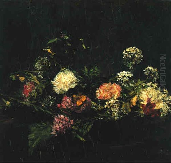 Fleurs Oil Painting by Henri Fantin-Latour