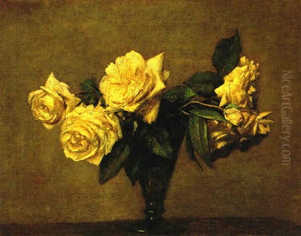 Roses Oil Painting by Henri Fantin-Latour