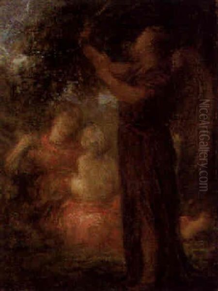 La Sainte Famille Oil Painting by Henri Fantin-Latour