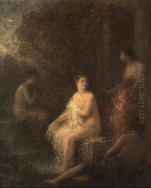 La Toilette De Venus Ou Baigneuses Oil Painting by Henri Fantin-Latour