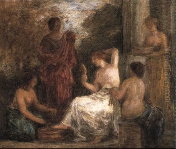 La Toilette Oil Painting by Henri Fantin-Latour