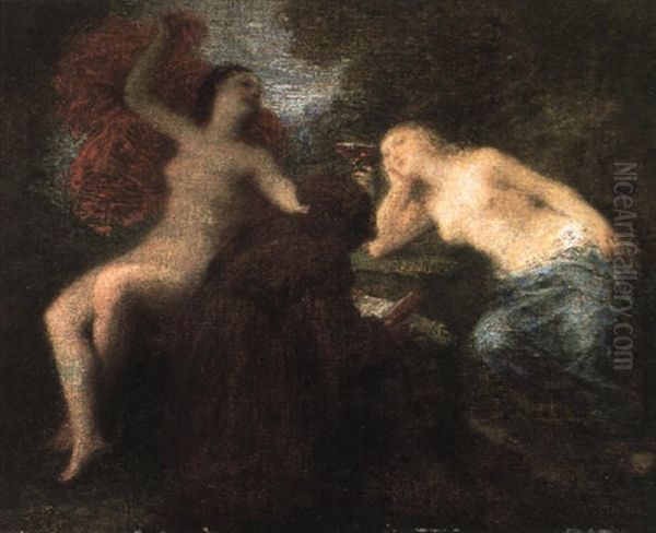 La Tentation De Saint-antoine Oil Painting by Henri Fantin-Latour