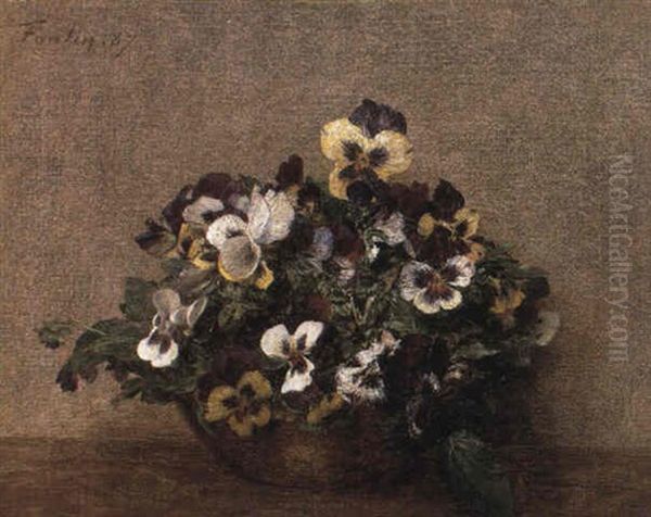 Pensees Oil Painting by Henri Fantin-Latour