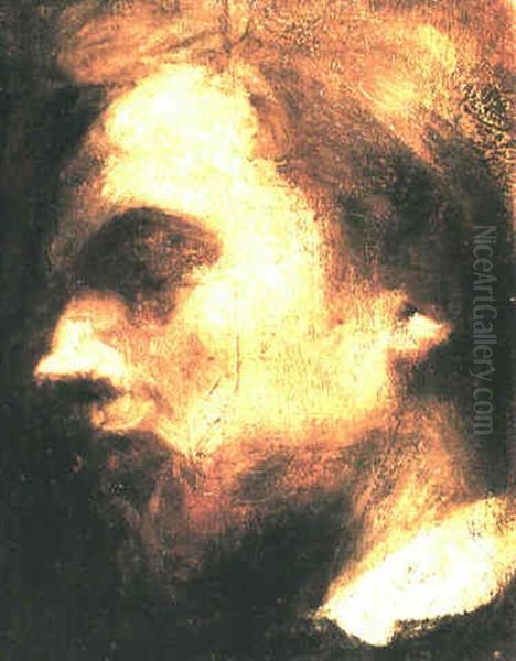 Tete D'homme Oil Painting by Henri Fantin-Latour