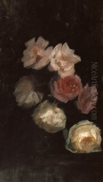 Rosen Oil Painting by Henri Fantin-Latour