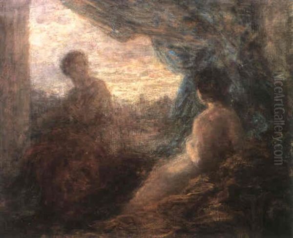 Deux Femmes Dans Un Interieur Oil Painting by Henri Fantin-Latour