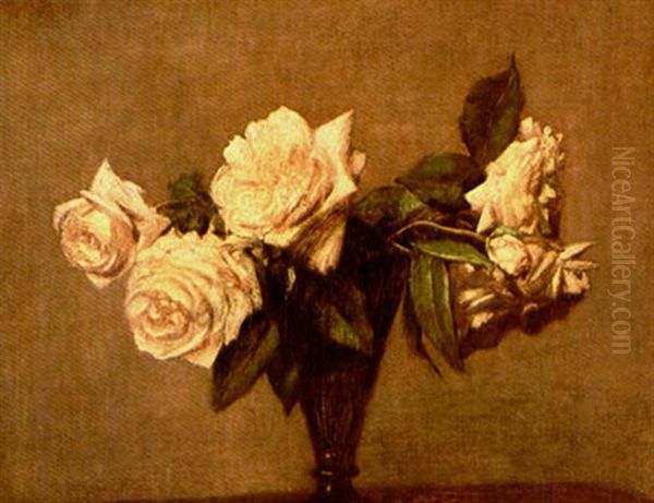 Roses Oil Painting by Henri Fantin-Latour