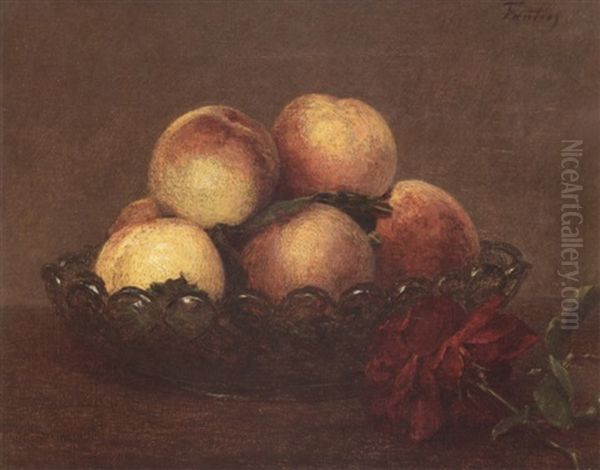 Nature Morte Oil Painting by Henri Fantin-Latour